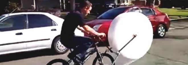 Bubble wrap bicycle