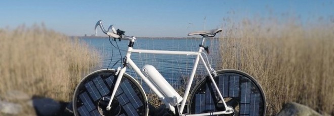 solar-powered bicycle