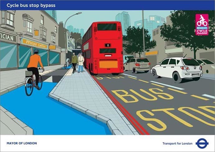 Floating bus stop