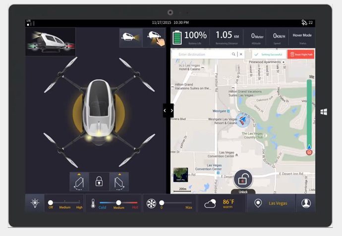 ehang 184 flying taxi drones