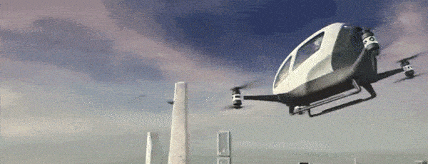 Ehang flying drone car