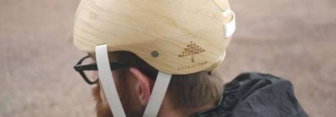 wooden cycle helmet