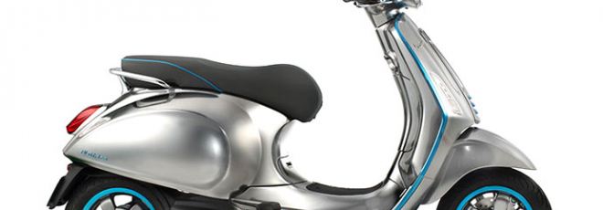 Electric Vespa scooter