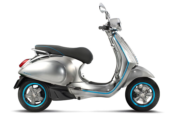 Electric Vespa scooter