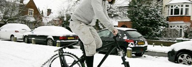 snow bicycle